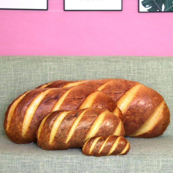 

bread shape 3d simulation insert pillow soft lumbar back cushion plush stuffed toy