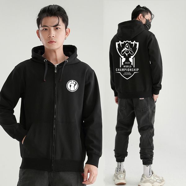 

2020 s10 finals ig sn sweater tes team uniform fpx plush zipper jacket