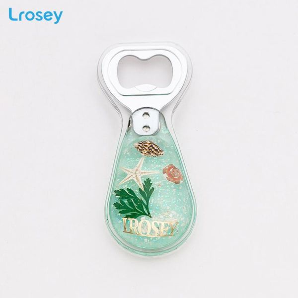 

3d beer bottle opener fridge magnets natural ocean material home decoration accessories diy handmade resin refrigerator magnets jllafq