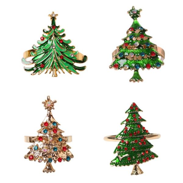 

napkin rings 4pcs christmas party festival table adornment ornament holder