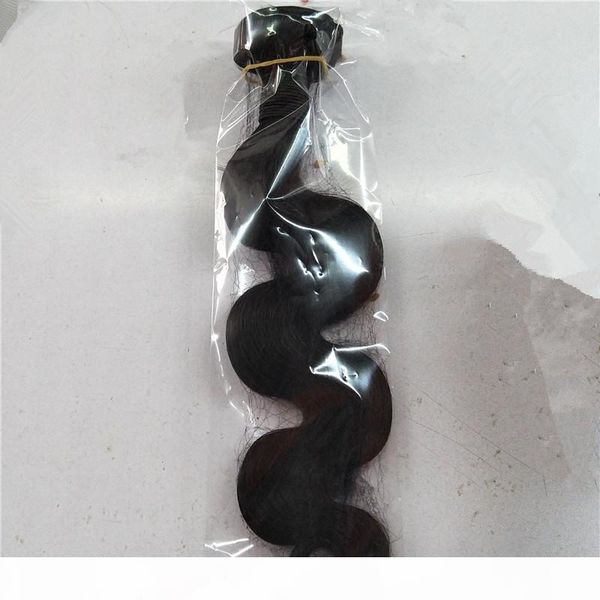 

grade 8a body wave 3 bundles 100g human hair extensions natural color brazilian hair weave, Black