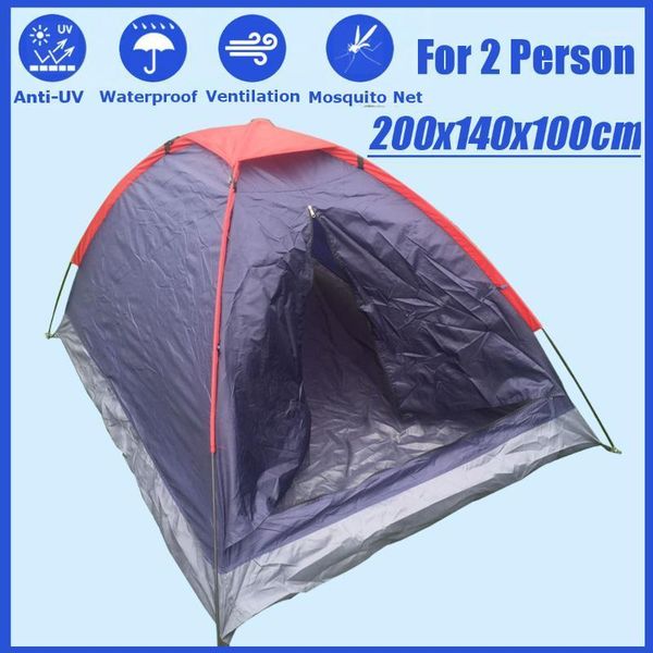 

folding camping tent travel waterproof 2 person tent for winter fishing tents outdoor camping hiking with carrying bag1