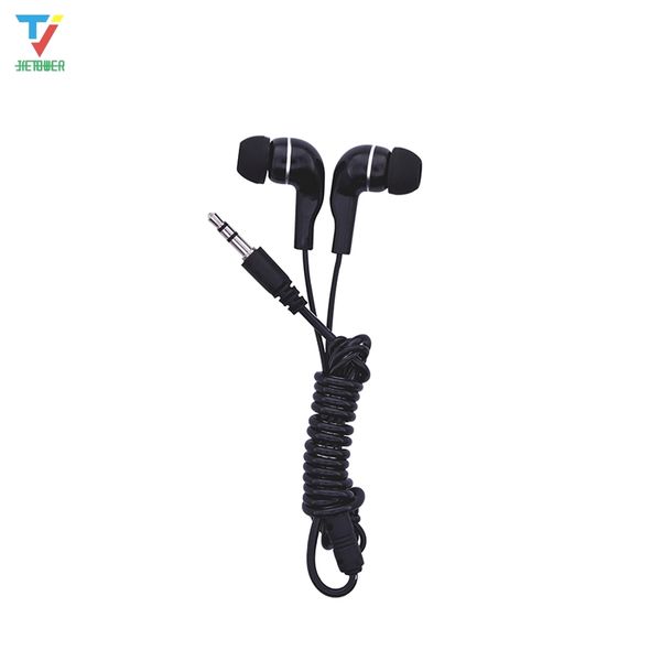 50 pz/lotto A Buon Mercato All'ingrosso 3.5mm Stereo Morbido Trasparente In-Ear Auricolare Auricolare Comodo Da Indossare Sport Auricolare per HTC MP3