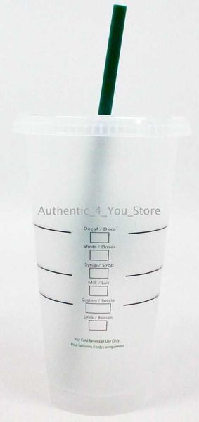 

starbucks reusable plastic 24oz cold cup size with cover and straw