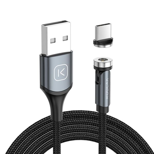 

kuulaa kl-o135 1m usb to usb-c type-c 540 degree single point rotating magnetic charging cable