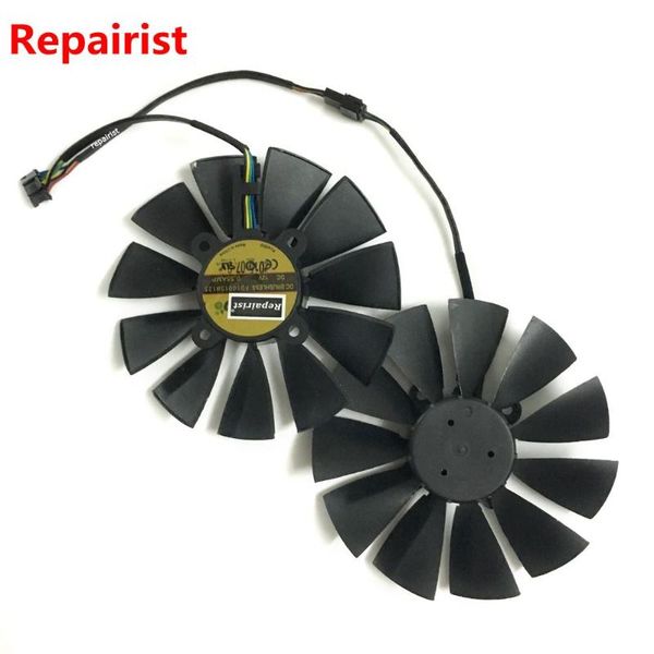 

r9 380 380x gpu cooler vga fan for asus strix-r9380 strix-r9 380x video graphics card cooling