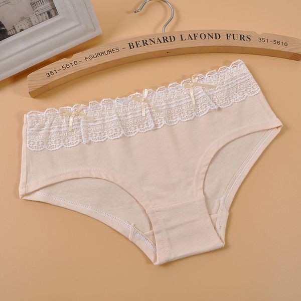 

women's girls ladies knickers comfort underwear panty cotton lace panties, Black;pink
