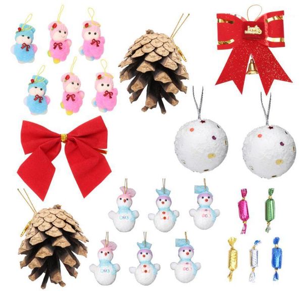 

46pcs xmas tree decors party supplies xmas ornaments for party tree festival1