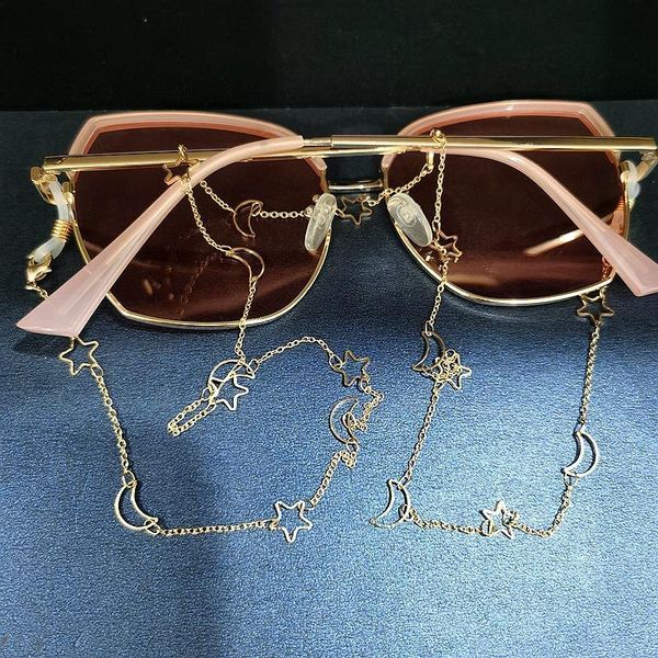 

2020 chic fashion simple stars and moon handmade charm sunglasses chain holder glasses accessories 2020 chic h jllere