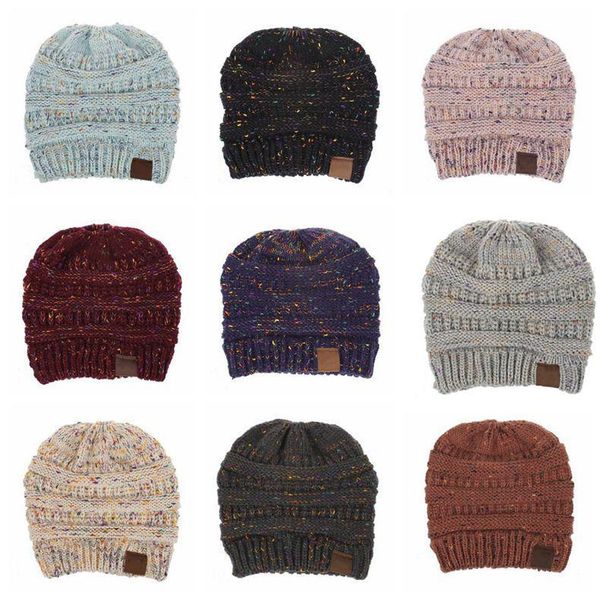 

women ponytail beanie fashion knitted horsetail outdoor woolen ski skull cap winter warm wool casual knitting hat dhc3593