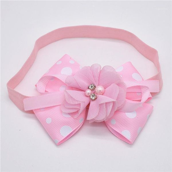 

1pcs exquisite fashion elastics hair bow headbands headwear girls fashion hair accessories1, Slivery;white