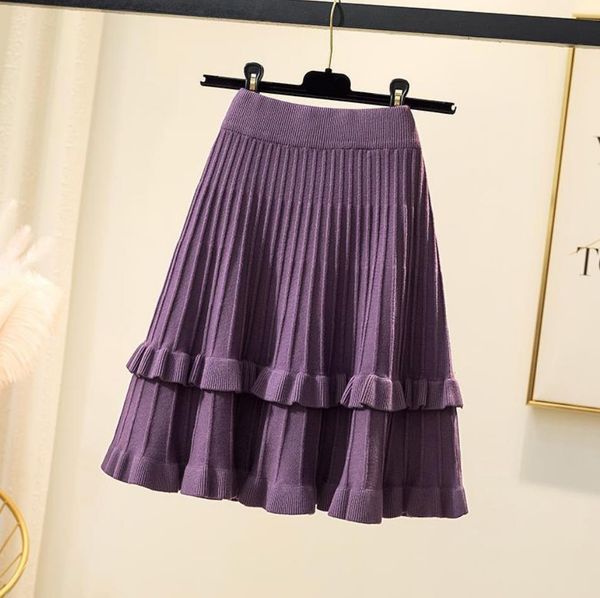

2021 new autumn winter skirt of short mesh high double layer female skirts hip package y288 bcxw, Black