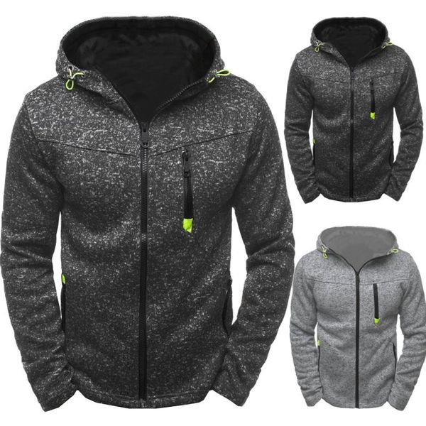 Moletons masculinos Moletons Menfolk Hoody Jersey Juventude meninos Jaqueta com capuz Zip Streetwear Cardigan Jaqueta Caça Pesca Expedição Sportswear