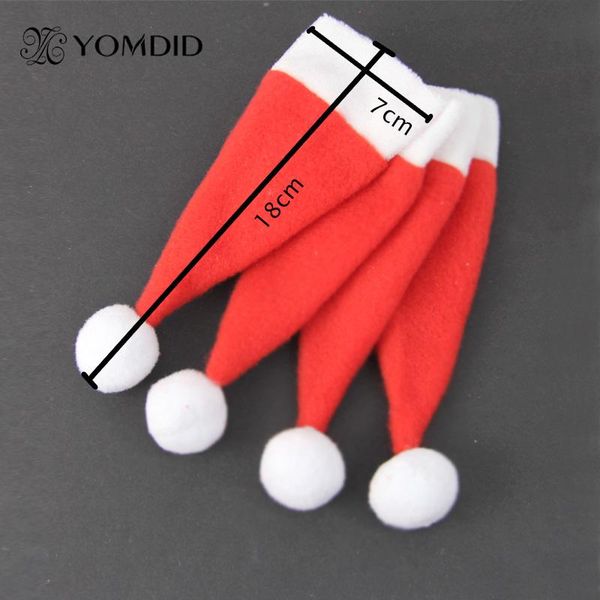 

8pcs christmas decorations santa hat silverware holders christmas ornaments for tables new year home decor wmtfzp