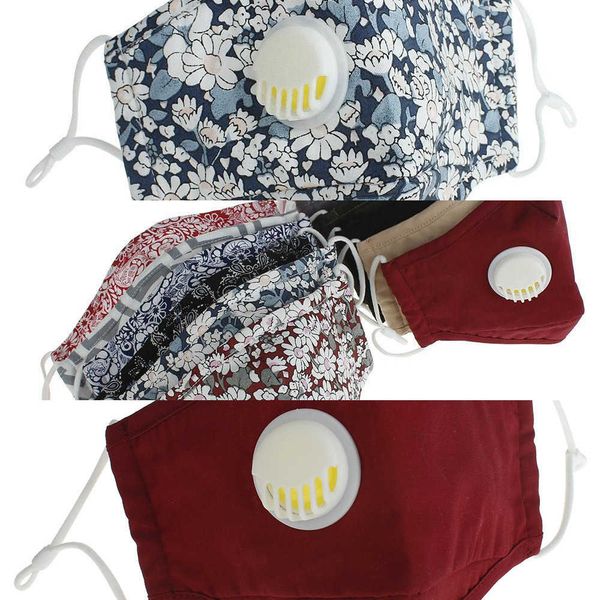 

factoryqe5mmask anti-dust valve reusable protective cotton face pm2.5 masks cloth washable mans womans