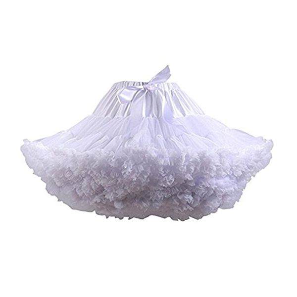 Белые, черные юбки для девочек, свадебная кринолиновая женская нижняя юбка для вечеринки, юбка для балета и танцев Tutu263I