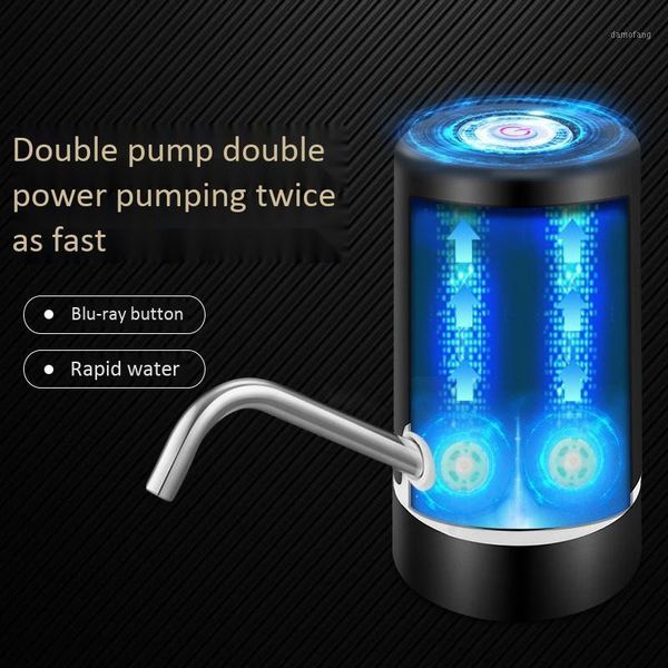 

usb fast charging double motor electric automatic bottle drinking water pump dispenser charging double pump barrel1