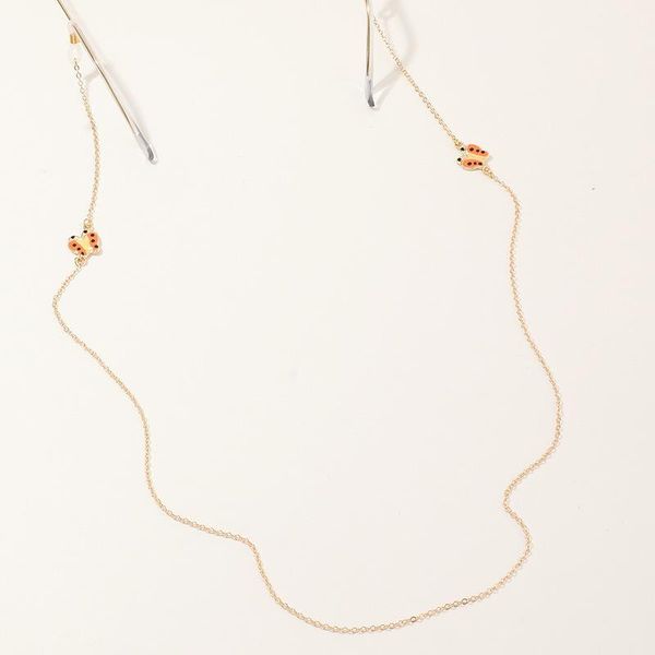 

2 pcs set gold color fashion butterfly glasses chain cute letter love neck chain sunglasses chain glasses lanyard accessories h jllgcq