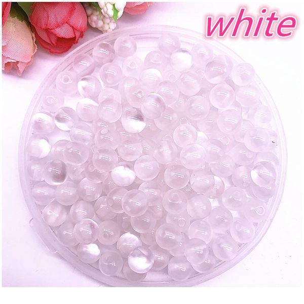 

new 50pcs/lot 8mm diy bracelet accessories children handcraft department round resin stripe beads for jewelry making jlllhu