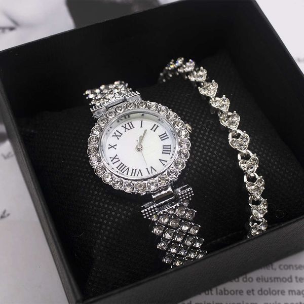 

diamond set wristwatch watches watch women women's sz06, Slivery;brown