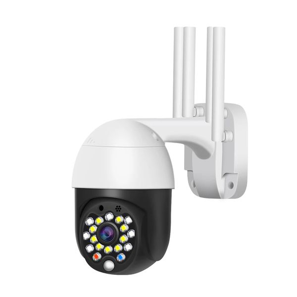 

wifi cctv camera 1080p ptz ip camera outdoor use home security 18leds hd color night vision, Black;white