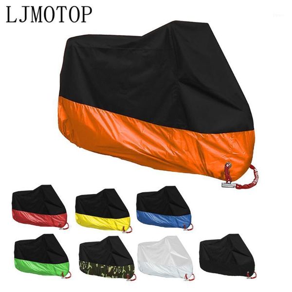 

motocycle racing clothing 190t motorcycle cover dustproof waterproof sun block protector case tent for tmax 500 530 xp500 xp530 xj 600 keewa, Black