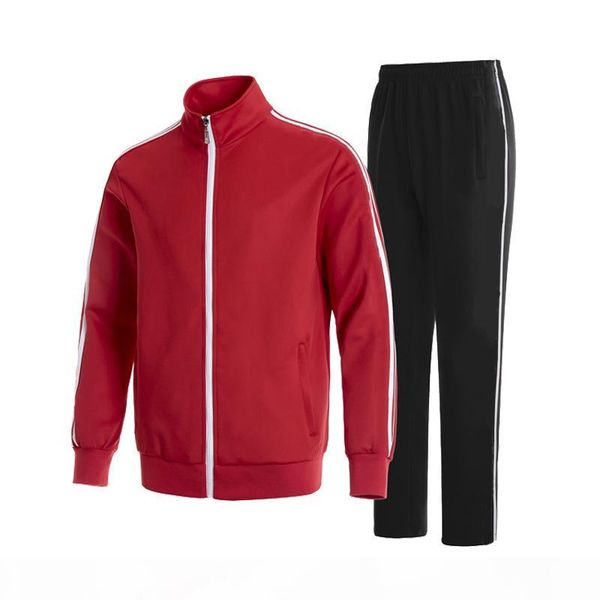 

mens tracksuits classic sportswear for mens jackets with tracksuit long sleeve casual jogger pants suit clothing 2-piece set asian size, Gray