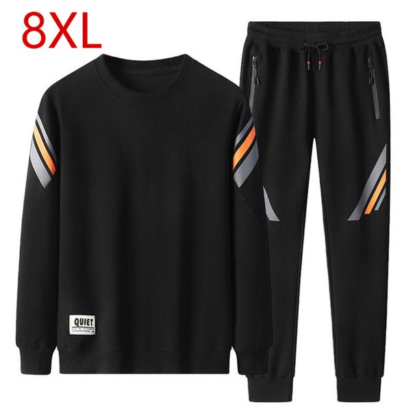 

Men's loose sportswear, large 8xl 7XL 6xl xxxxx l spring and Autumn, Gray