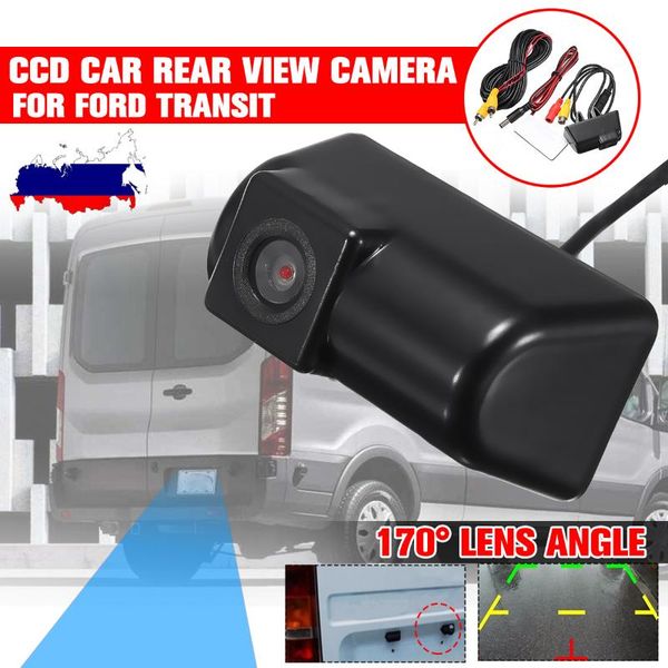 

waterproof rear view camera night vision 170° ccd car reversing camera kits for transit connect auto parking accessories
