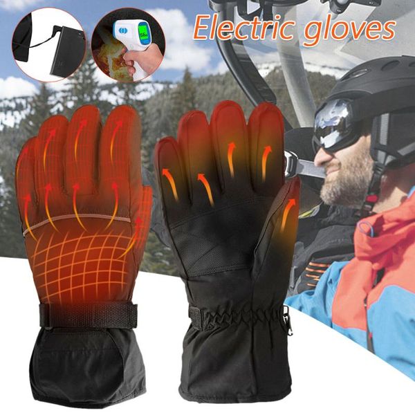 

ski gloves heated 4.5v rechargeable battery powered electric hand warmer for hunting fishing skiing cycling