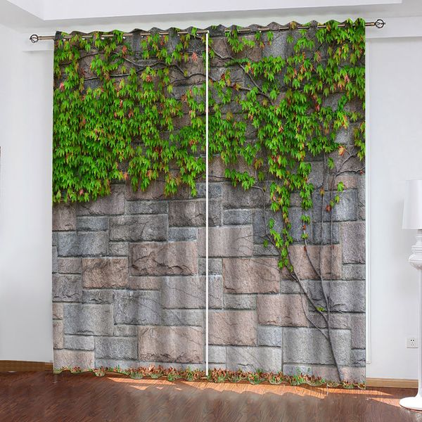 

3d curtain p custom marble green leaves wall decor 3d curtains for living room bedroom kitchen window curtain