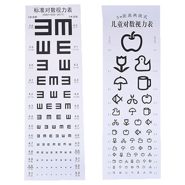 

wall stickers 1pcs wallmounted waterproof eye chart testing visual for sticker home decor kids or adult