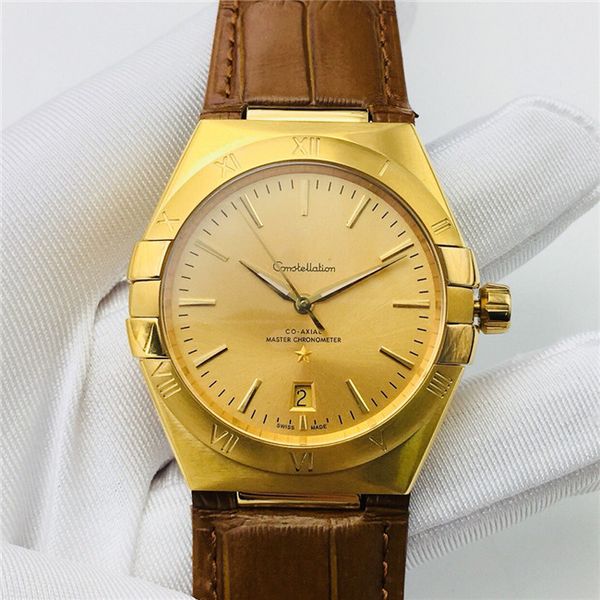

tw's new women's watch is 39mm in diameter and features an 8800,8801 automatic movement with a 316l sapphire glass mirror case, Slivery;brown