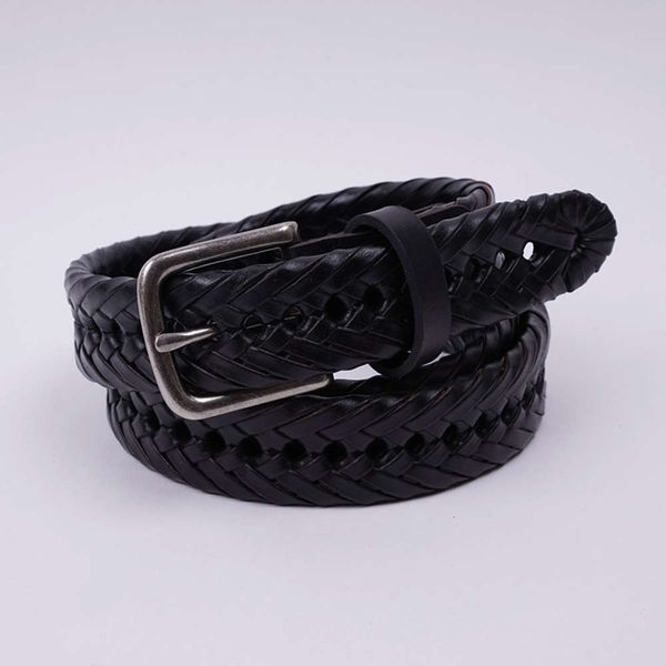 

new british style casual knitting belt for men, Black;brown
