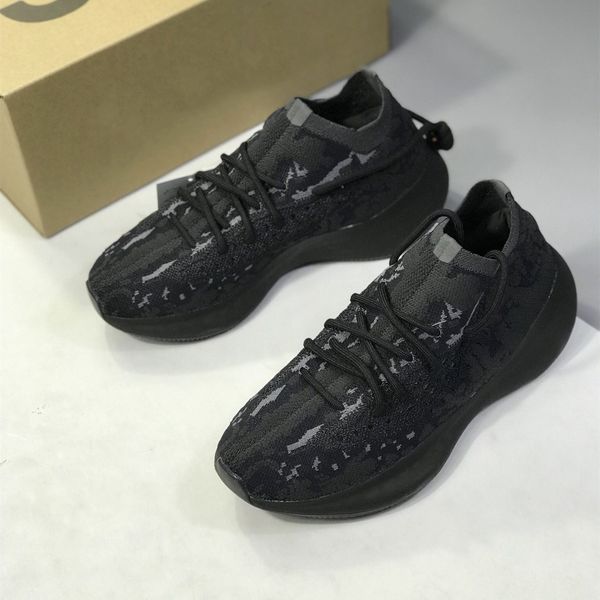 

black men's casual shoes 380 v3 basketball black and white running beige stitching high-pig leather shoes canvas shoes size 40-47zhuzi