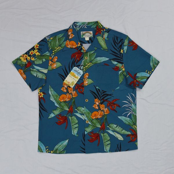 

гавайские флористические пляж-партия мужские рубашки для тропических каникул aloha e05f, White;black