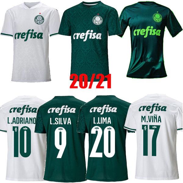 

2020 2021 palmeiras soccer jersey dudu felipe melo football shirts l.adriano b.henrique traning uniform camisa palmeiras 20 21, Black