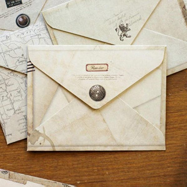 

12pcs/set vintage small mini kraft paper window envelopes wedding invitation envelope gift envelope 72*95mm1