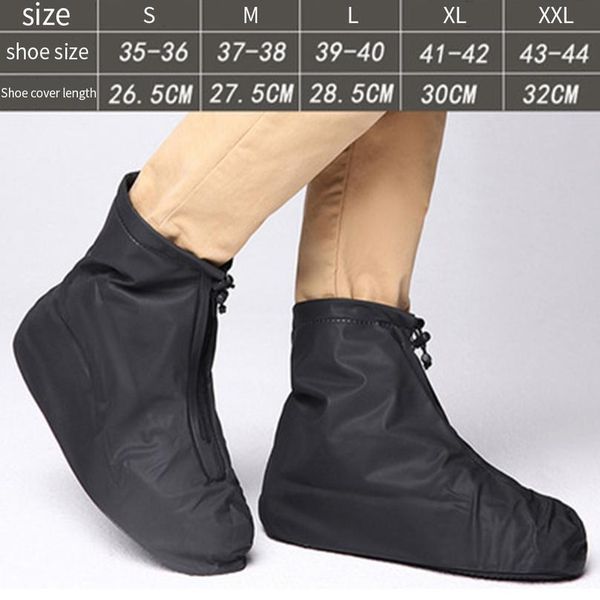 

elastic non slip reusable rain boots thickening accessories travel foot shoe cover outdoor foot wear wa jlledu