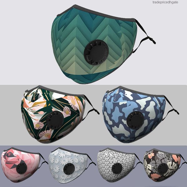 

dimensional men three face designer masks protection black pure cotton breathing valve anti dust smog pm2.5 women carbon