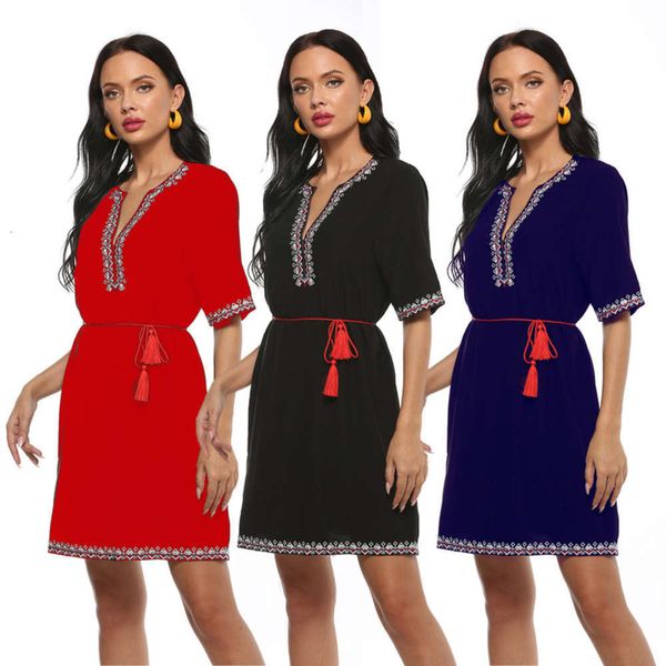 

skirt and summer women's hepburn spring slim drs, Black;gray