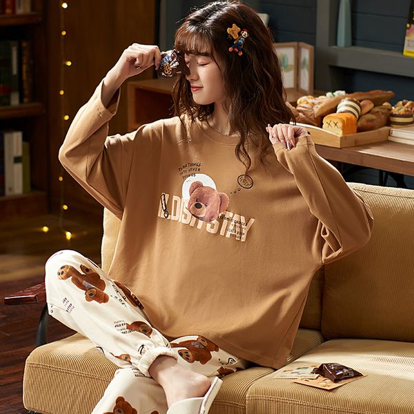 

l xl xxl 3xl 4xl 5xl с длинным рукавом женщины ночная одежда ночная одежда спящая хлопчатобумажная ночная одежда осень pajamas женщины paj, Black;red