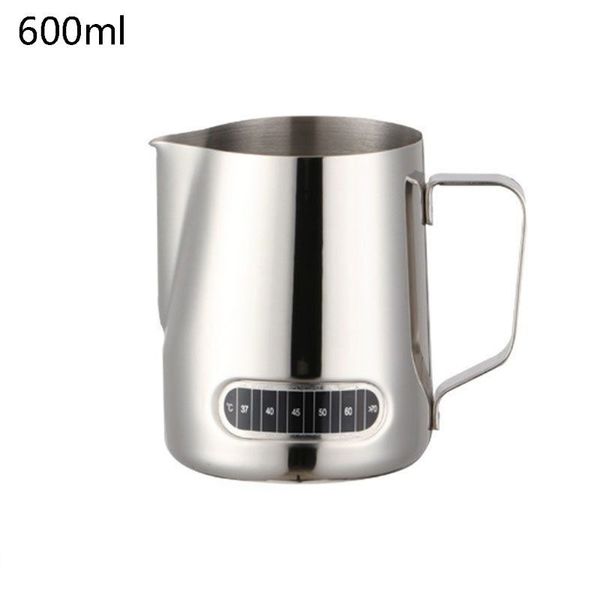 

milk pitcher 20oz with thermometer espresso steaming frothing cup q0109