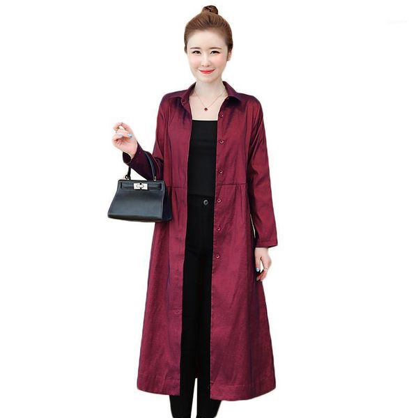 

women cardigan blouse female long shirt large size 5xl spring autumn thin windbreaker jacket solid color femmen blusa y141, Tan;black