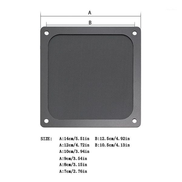 

magnetic dust filter dustproof mesh cover net guard for pc computer case fan wxta1