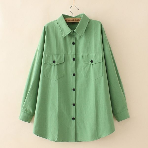 

female size plus spring fall oversized solid to-line elegant blouses rj0g, White