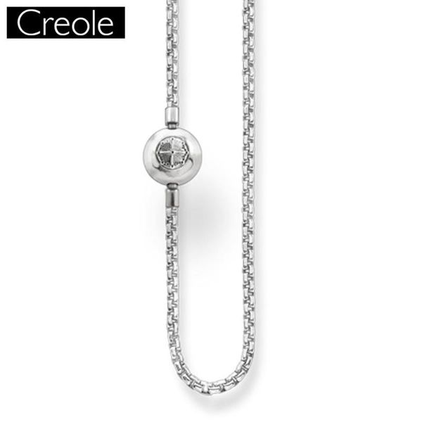 

chains necklace chain 925 sterling silver with folding clasp for women & men gift europe style fit karma diy