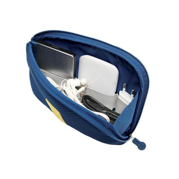 

portable digital travel storage organizer bag usb data cable earphone travel storage bag digital devices mesh sponge storage bag wmtdnl