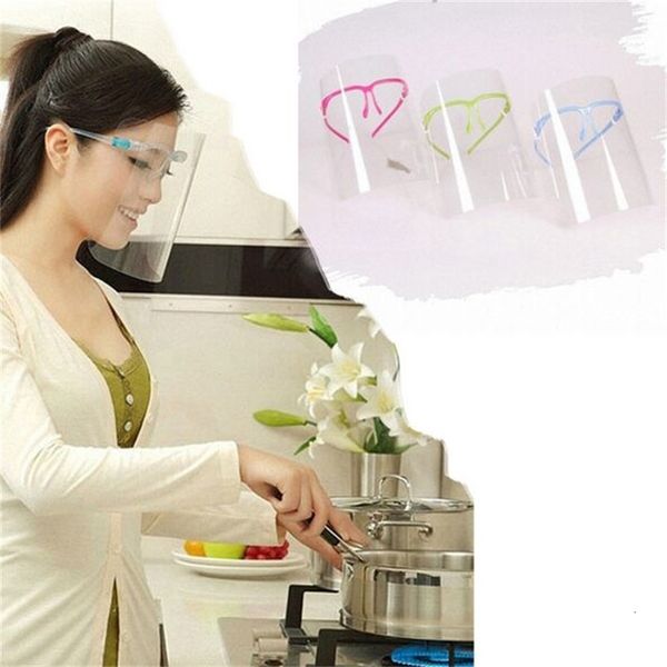 

3 colors double sided anti-smoke anti-fog anti-oil kitchen cooking mask face eye protective shield , ing