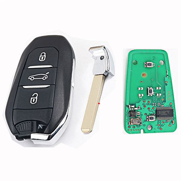 

433mhz 3buttons car remote key fob for c4l c4 sega c5 c3-xr id46 chip uncut blade
